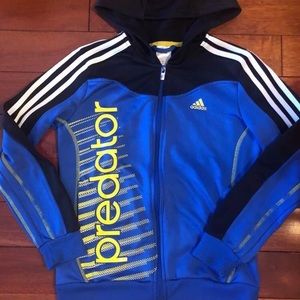 Boy’s adidas track jacket, size 11/12Y (m)